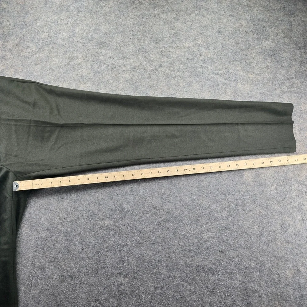 Terzi Adem Altun Dress Pants Trousers Mens 38x32 (US) Olive Green Side Adjuster